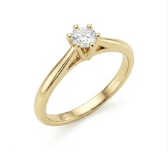 Zlatý zásnubní prsten s diamantem 0,035 ct 2242060884