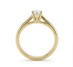 Zlatý zásnubní prsten s diamantem 0,035 ct 2242060884